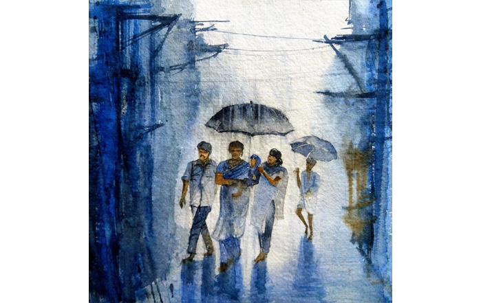 SP0035
Madras - a reflection - 35 
Watercolour on paper
11.8 x 11.8 inches
2020
Available